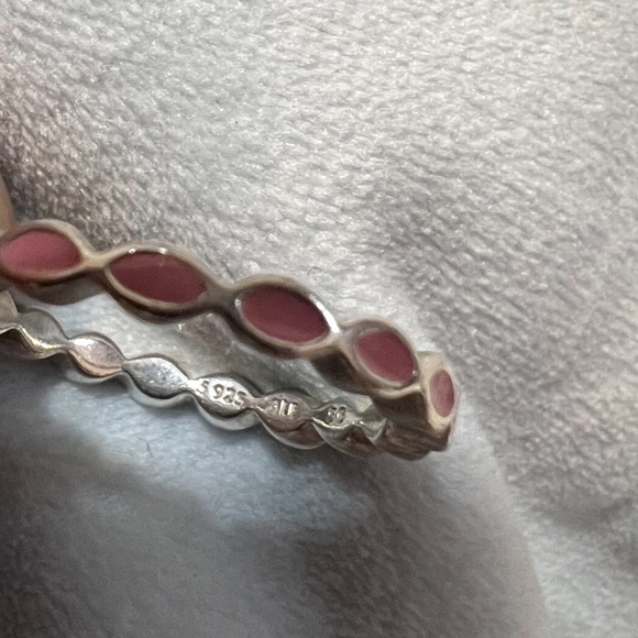 Pink Enamel Pandora ring - Picture 2 of 3